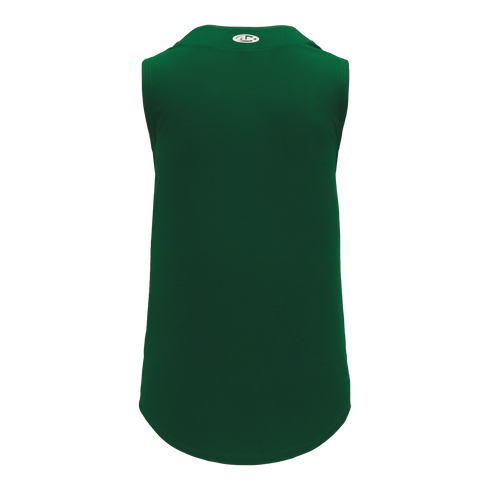 Athletic Knit Full Button Sleeveless Baseball Jersey (BA1812)